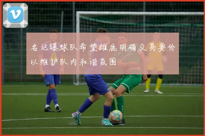 名记曝球队希望雄鹿明确交易要价以维护队内和谐氛围